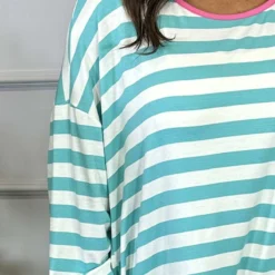 Ariella Stripe Top Aqua -Kitandkaboodal Store IMG 2279 af2e69b4 4a19 40db 9859 63186a93e3ef