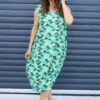 Chloe Print Sleeveless Cotton Dress Green 1 Chloe Print Sleeveless Cotton Dress Green -Kitandkaboodal Store IMG 2292 1beee0b2 156e 4c13 9c6f b2aeb5791298