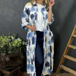 Veronica Print Button Cotton Dress White -Kitandkaboodal Store IMG 2304 81db7d4e 73d1 43ec bad5 e46f21699b00