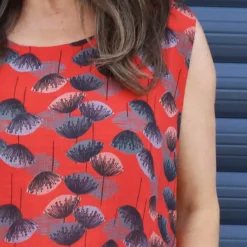 Chloe Print Sleeveless Cotton Dress Red 8 Chloe Print Sleeveless Cotton Dress Red -Kitandkaboodal Store IMG 2307 25514976 df7d 408d 83ab b5694ac0dd26