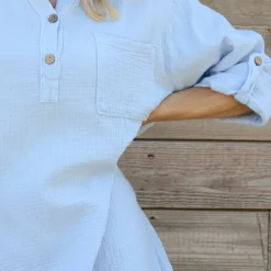 Rhiannon Crinkle Cotton Tunic Powder Blue -Kitandkaboodal Store IMG 2347 49bcfe16 c149 4cba 9c5a f7e874bd2f29