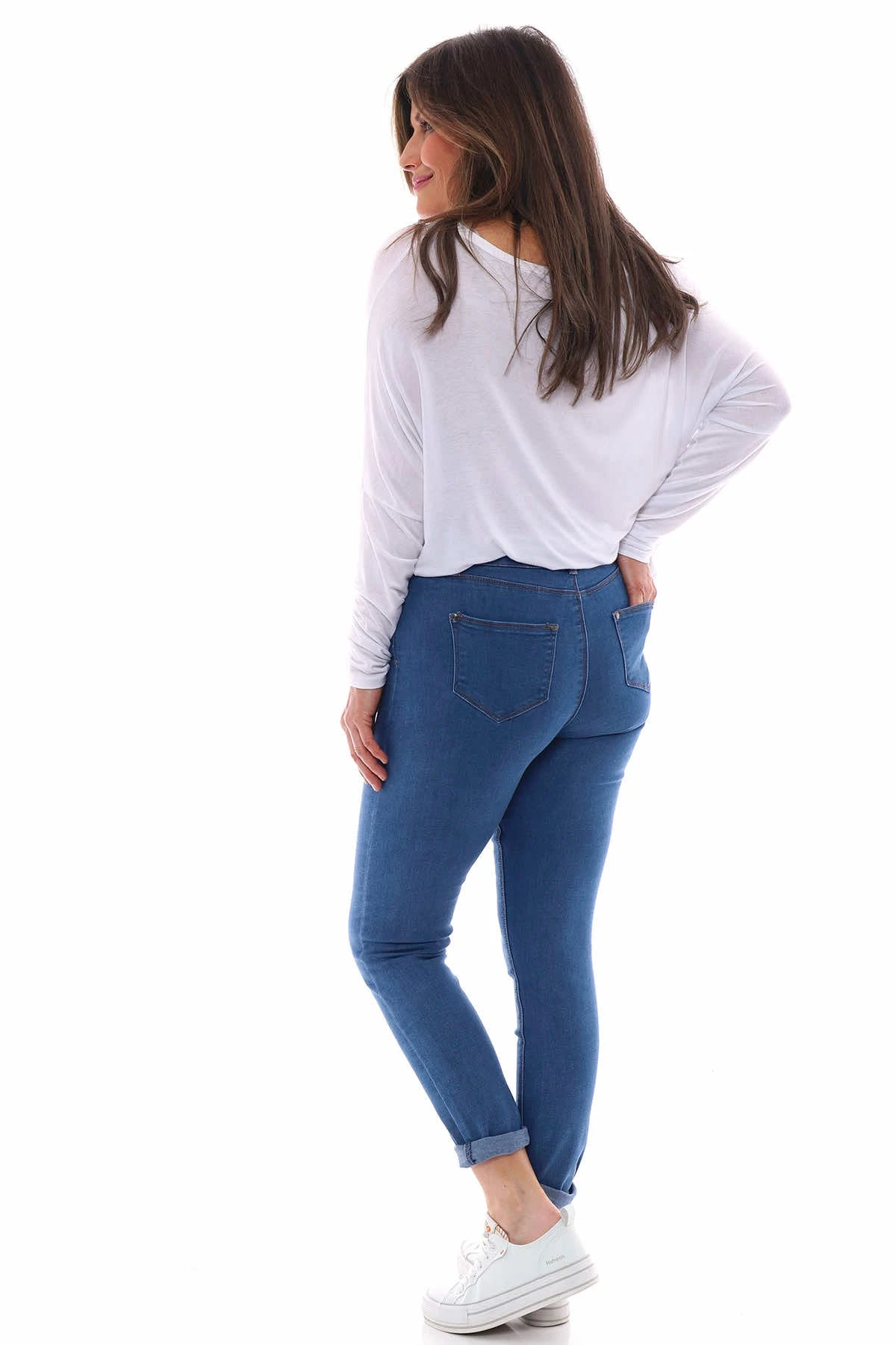 Pinns Slim Fit Super-Stretch Denim Jean Mid Denim 9 Pinns Slim Fit Super-Stretch Denim Jean Mid Denim - Image 7