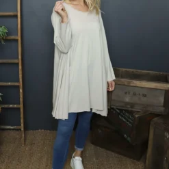 Portofino Cotton Tunic Stone