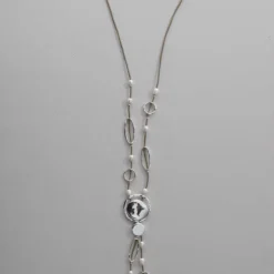 Darla Necklace Silver/Mocha