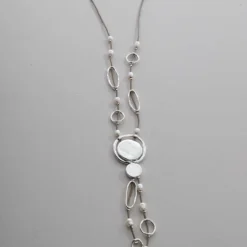 Darla Necklace Silver/Mocha -Kitandkaboodal Store IMG 2430 7df65696 3ae5 4610 8b31 4899a8aabe37