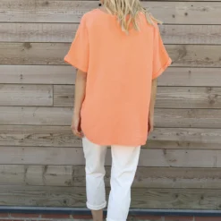 Leonie Crinkle Cotton Top Coral -Kitandkaboodal Store IMG 2454 4d3c95f7 fb98 4bb5 be06 a40241d6b9a3