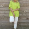 Leonie Crinkle Cotton Top Lime -Kitandkaboodal Store IMG 2457 7e49c307 b89a 4e39 a97c 724cbe26fe74