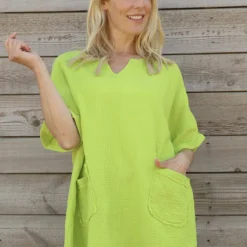 Leonie Crinkle Cotton Top Lime -Kitandkaboodal Store IMG 2461 dbd7ce80 cbe8 4e0b a241 3261492c428f
