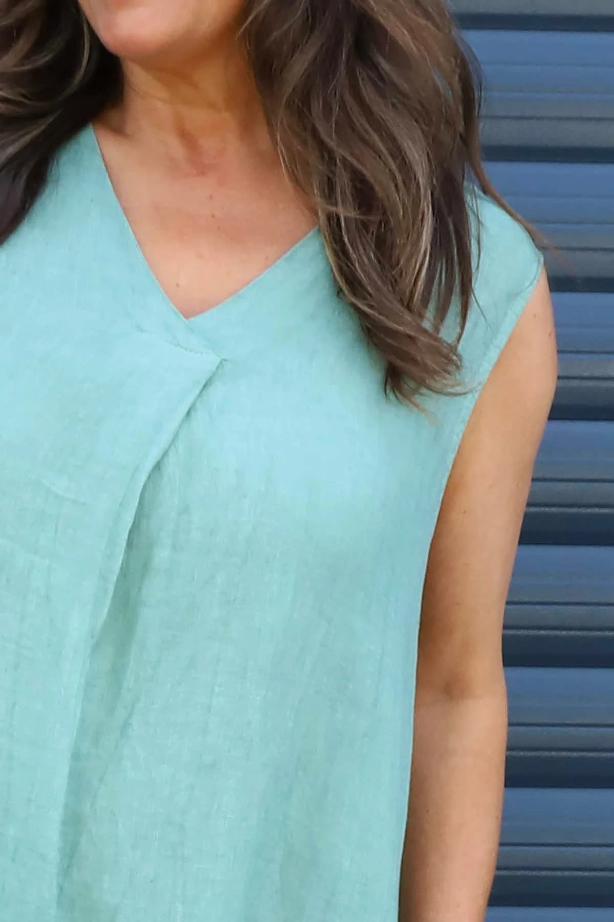 Everly Sleeveless Linen Dress Sage Green 4 Everly Sleeveless Linen Dress Sage Green - Image 2