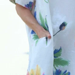 Milana Print Linen Dress Stone 8 Milana Print Linen Dress Stone -Kitandkaboodal Store IMG 2598 095d7432 4132 455c a613 6f4681521722