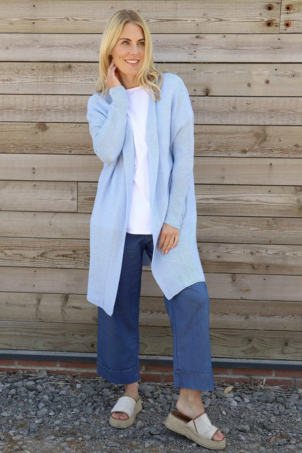 Verity Knit Cardigan Powder Blue 2 Verity Knit Cardigan Powder Blue