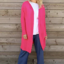Verity Knit Cardigan Hot Pink