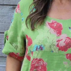 Jolee Floral Print Linen Dress Green 8 Jolee Floral Print Linen Dress Green -Kitandkaboodal Store IMG 2667 6a0efdba 1260 4b72 ac16 08c95d764ef9