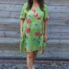 Jolee Floral Print Linen Dress Green -Kitandkaboodal Store IMG 2668 d199eda3 0ad7 4b7f a909 e48d7f2cf92f