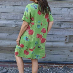 Jolee Floral Print Linen Dress Green 9 Jolee Floral Print Linen Dress Green -Kitandkaboodal Store IMG 2674 e06819e3 b522 4c19 95e1 4bf4f345e6d0