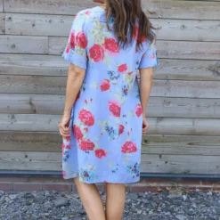 Jolee Floral Print Linen Dress Powder Blue 9 Jolee Floral Print Linen Dress Powder Blue -Kitandkaboodal Store IMG 2691 996f7eca 7950 4b7a 8829 19e12fd4f9e9