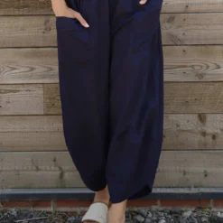 Primrose Linen Trousers Navy 8 Primrose Linen Trousers Navy -Kitandkaboodal Store IMG 2724 76151fc7 b485 4838 b086 4d2be7334817