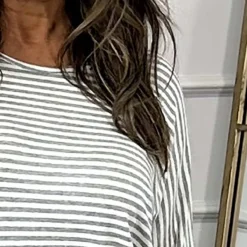 Frances Stripe Sweat Top Grey -Kitandkaboodal Store IMG 2769 fe30d9f7 4da0 4525 8b30 5eb5a6a98ba5