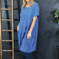 Phoebe Stripe Cotton Dress Cobalt 7 Phoebe Stripe Cotton Dress Cobalt -Kitandkaboodal Store IMG 2771 82fd9b57 5683 495d 8cc3 a376d657646a