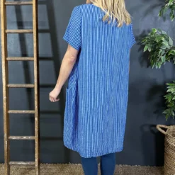 Phoebe Stripe Cotton Dress Cobalt 9 Phoebe Stripe Cotton Dress Cobalt -Kitandkaboodal Store IMG 2785 5dd1adac fe9d 4606 bf64 9b27ae1baa30