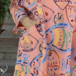 Pescare Print Linen Top Coral 8 Pescare Print Linen Top Coral -Kitandkaboodal Store IMG 2789 0c722ee6 ff04 4ba4 a433 1ed99604c376