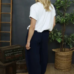 Ratana Cotton Trousers Navy 9 Ratana Cotton Trousers Navy -Kitandkaboodal Store IMG 2799 b172eeb9 62ea 458f 9453 0ec27ecbddd0