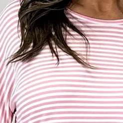 Frances Stripe Sweat Top Pink -Kitandkaboodal Store IMG 2800 d6c47a86 51f3 41e4 8129 782318e7b821