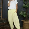 Ratana Cotton Trousers Yellow 2 Ratana Cotton Trousers Yellow -Kitandkaboodal Store IMG 2803 4b0fa526 8b86 49a7 a0c2 19c677c18e7e