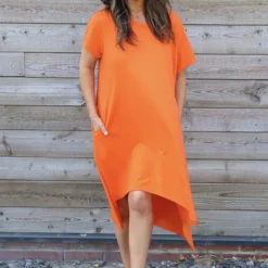 Samia Cotton Tunic Orange