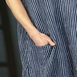 Phoebe Stripe Cotton Dress Navy 8 Phoebe Stripe Cotton Dress Navy -Kitandkaboodal Store IMG 2808 758f58b9 69e7 4b15 a259 2ec50753d247