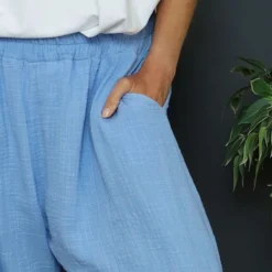 Ratana Cotton Trousers Powder Blue -Kitandkaboodal Store IMG 2815 ef0472f9 838c 42b1 975c f7e29cf8c575