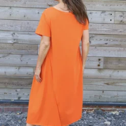 Samia Cotton Tunic Orange 9 Samia Cotton Tunic Orange -Kitandkaboodal Store IMG 2818 0a5c059c 9a9b 486d b971 1f6208395c2a