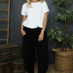 Ratana Cotton Trousers Black