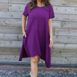 Samia Cotton Tunic Purple