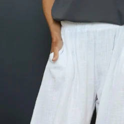 Ratana Cotton Trousers White 8 Ratana Cotton Trousers White -Kitandkaboodal Store IMG 2834 ac6ebbe1 d173 4bd6 af8d a3d515ac5bab