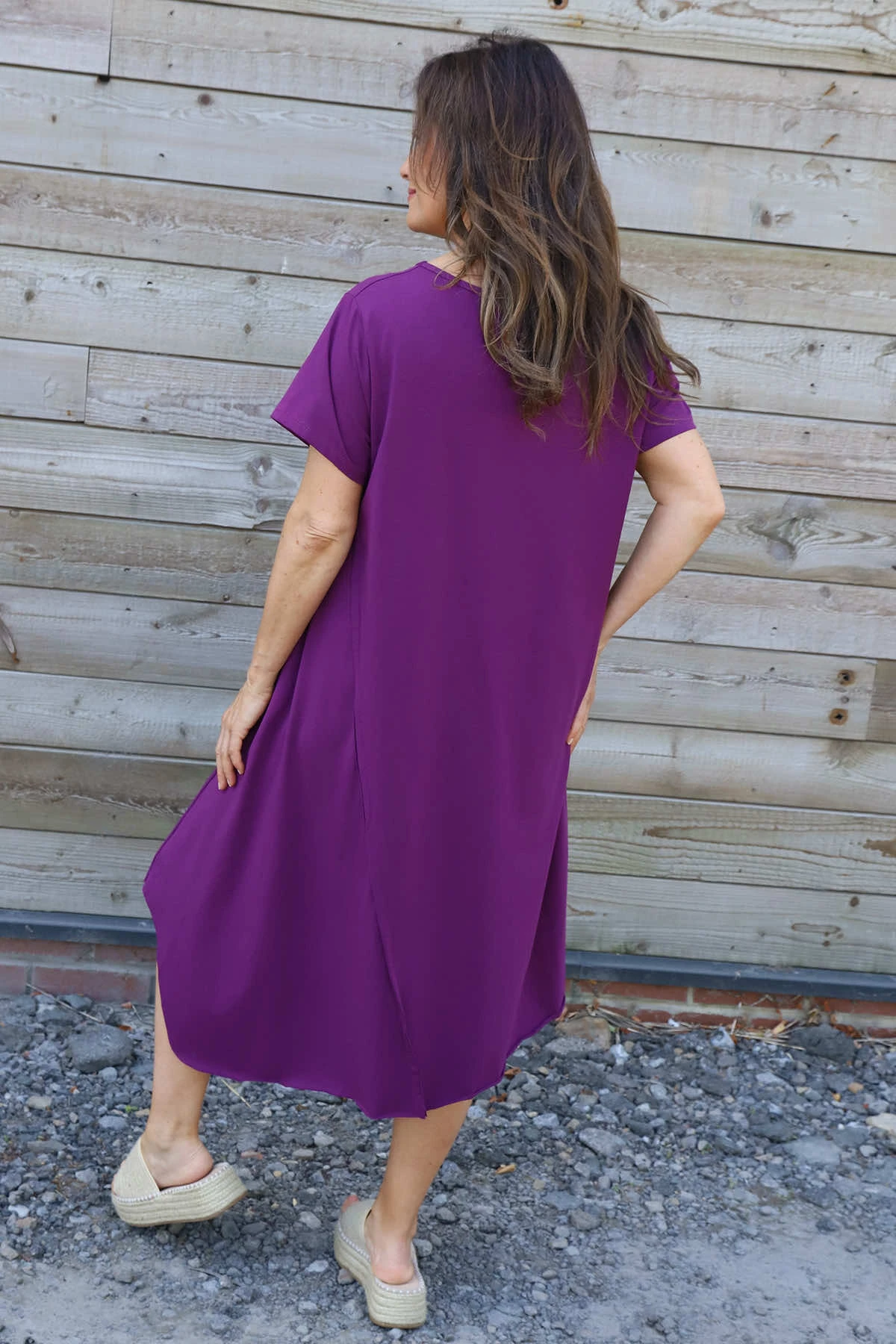 Samia Cotton Tunic Purple 6 Samia Cotton Tunic Purple - Image 4