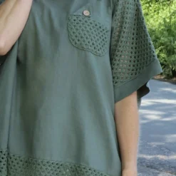 Kristiana Crochet Detail Linen Top Khaki 8 Kristiana Crochet Detail Linen Top Khaki -Kitandkaboodal Store IMG 2859 f256528b 7972 4b6d b545 5c13cc1a59d1