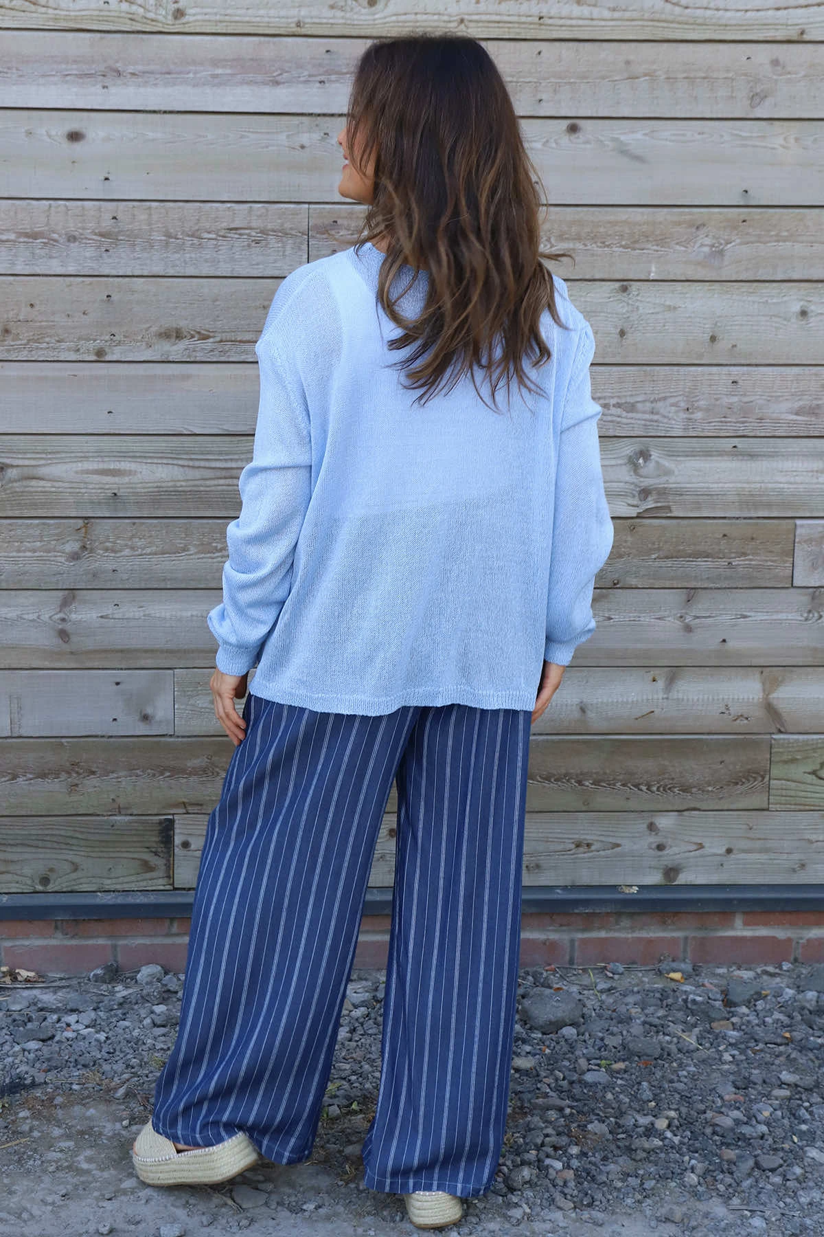 Leandra Knit Cardigan Powder Blue 6 Leandra Knit Cardigan Powder Blue - Image 4