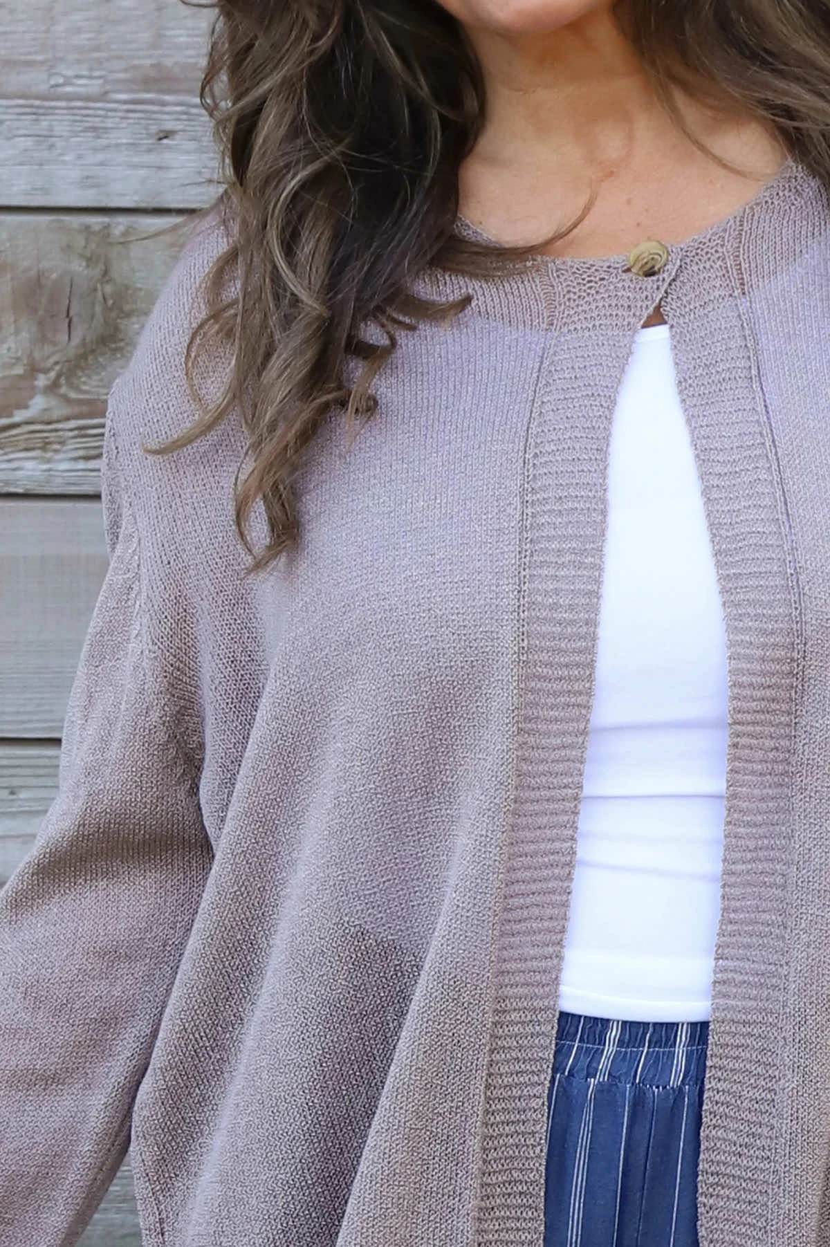 Leandra Knit Cardigan Mocha 5 Leandra Knit Cardigan Mocha - Image 3