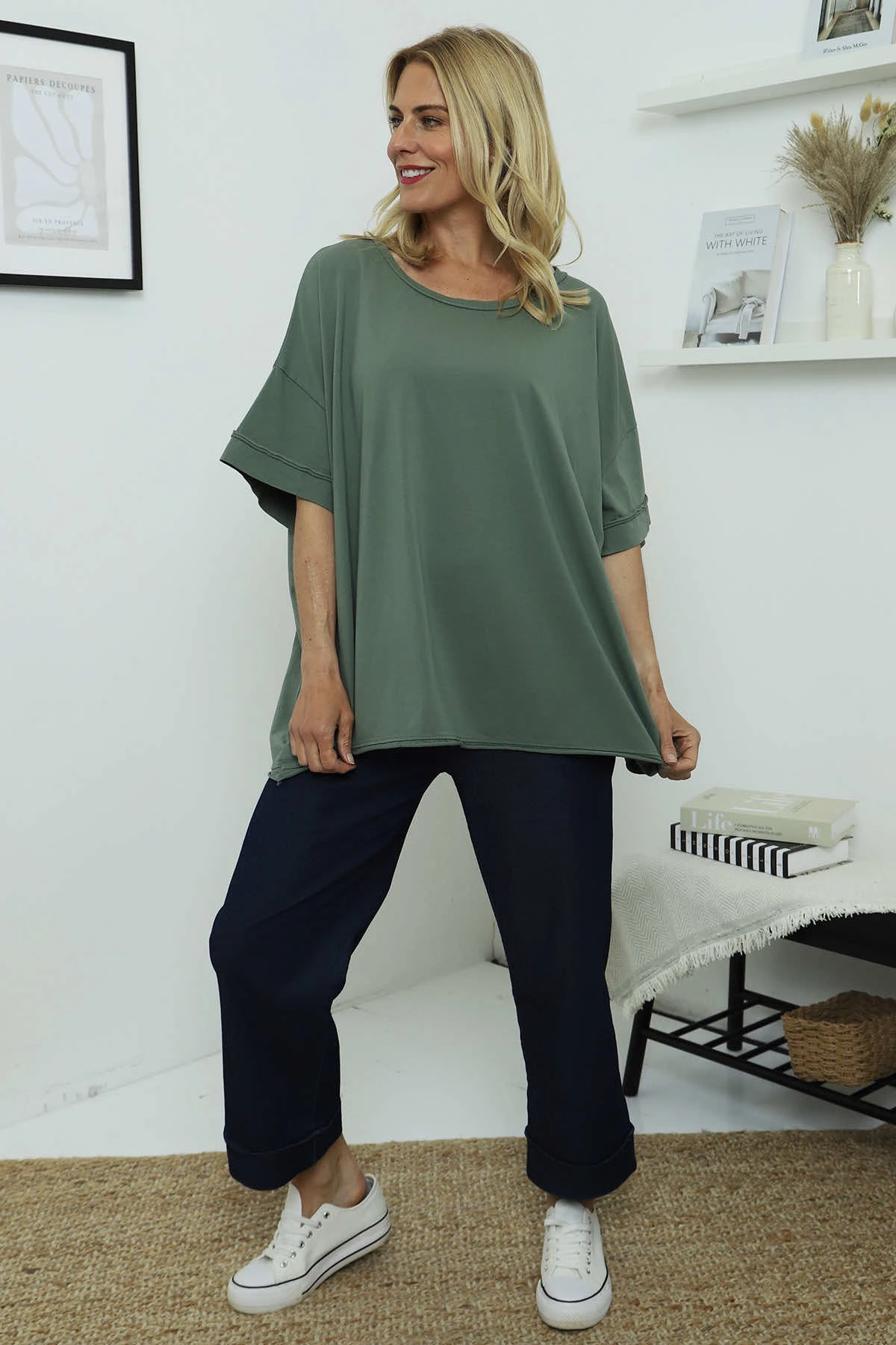 Orchid Cotton Top Khaki 5 Orchid Cotton Top Khaki - Image 3