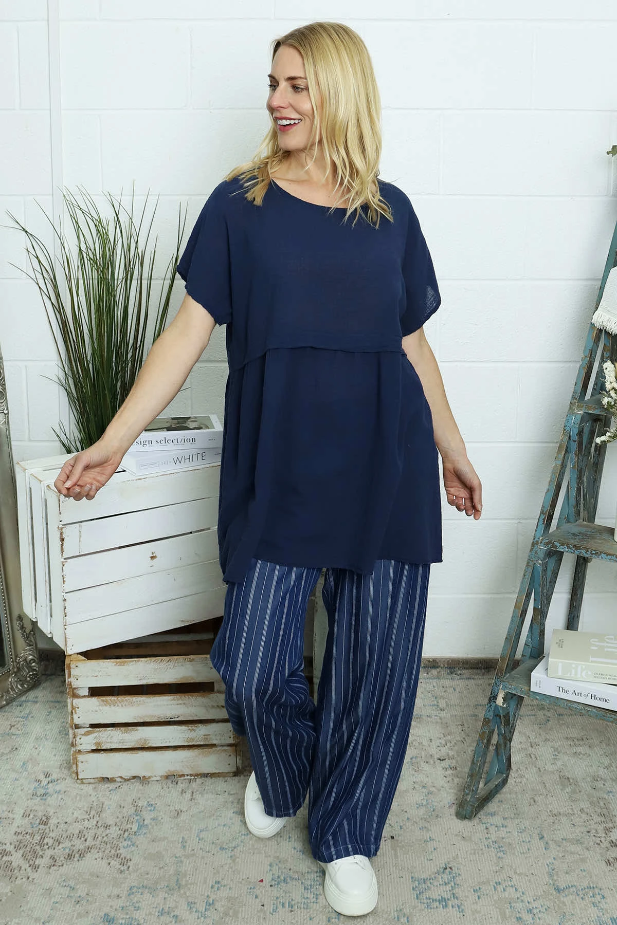 Haven Cotton Top Navy 3 Haven Cotton Top Navy