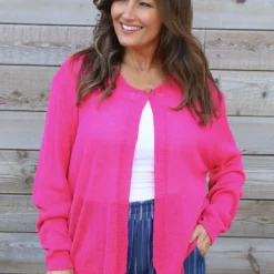 Leandra Knit Cardigan Hot Pink 8 Leandra Knit Cardigan Hot Pink -Kitandkaboodal Store IMG 2939 8145eb8a bb3a 470f 85dd 8270c1dd326b