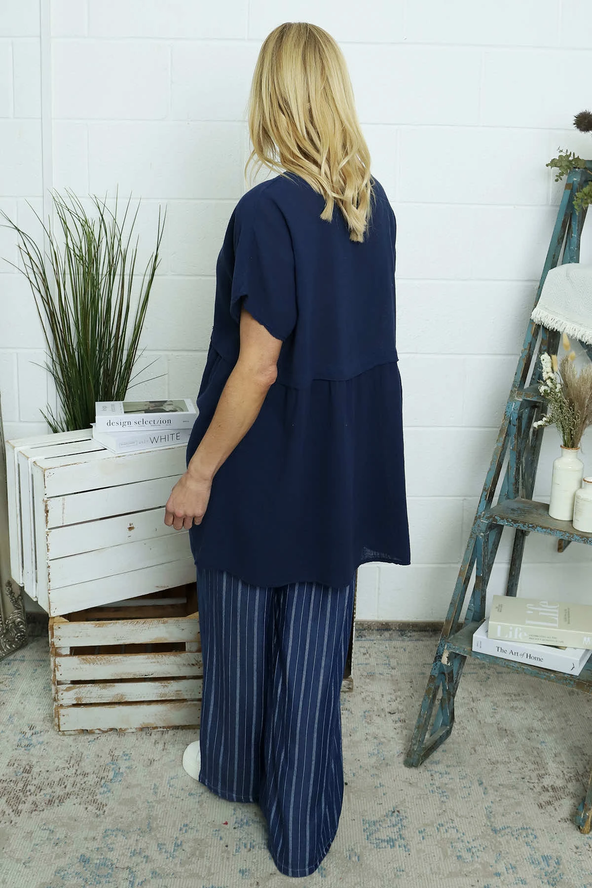 Haven Cotton Top Navy 6 Haven Cotton Top Navy - Image 4