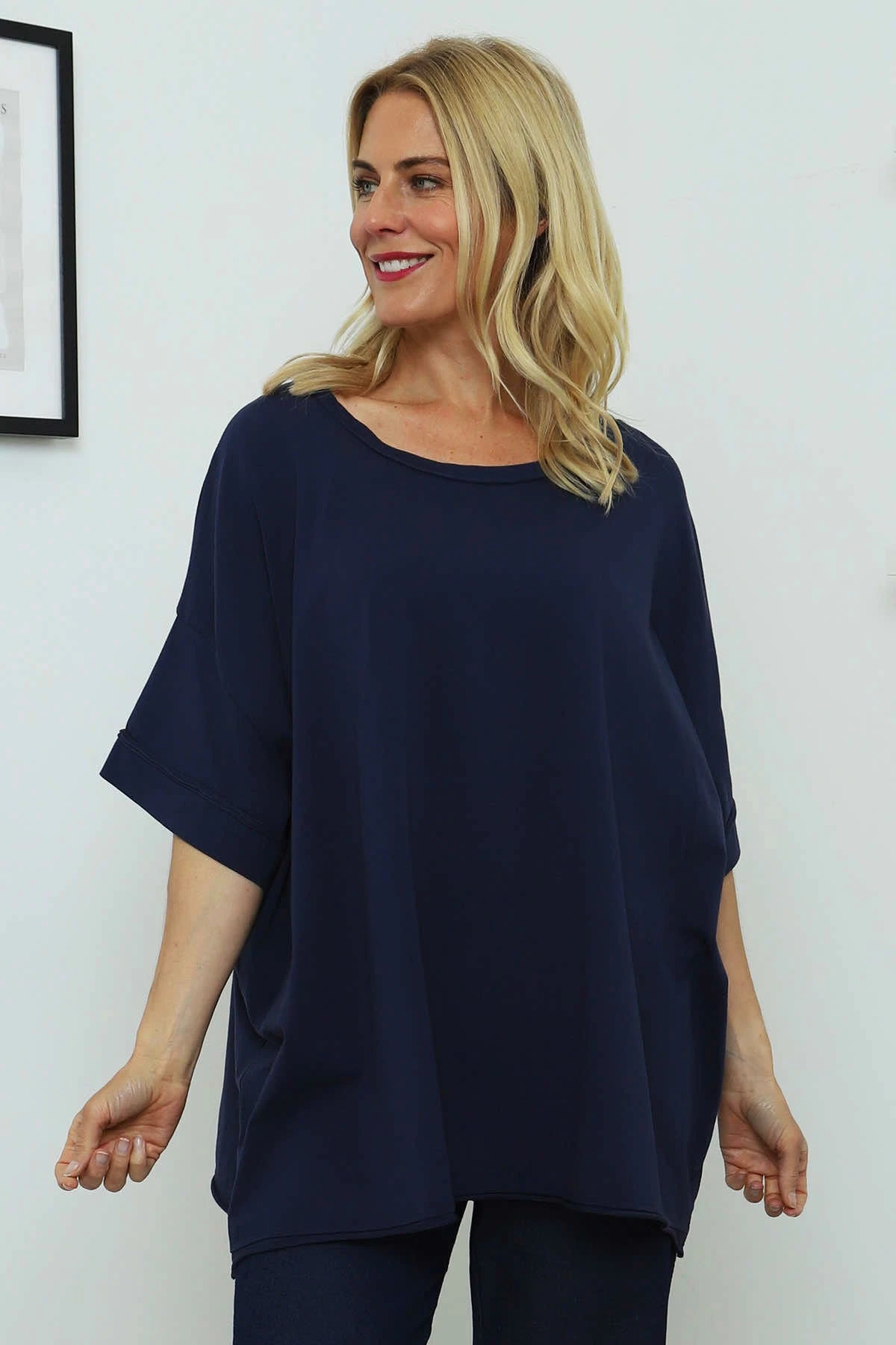 Orchid Cotton Top Navy 3 Orchid Cotton Top Navy