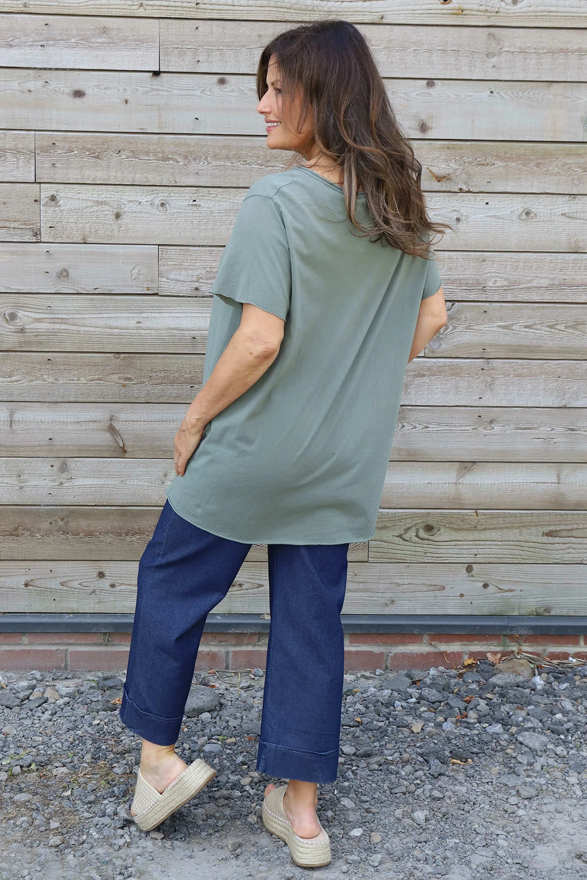 Steffani Cotton Top Khaki 6 Steffani Cotton Top Khaki - Image 4