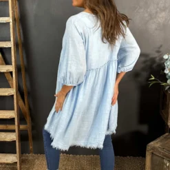 Kadenzia Cotton Tunic Light Blue 9 Kadenzia Cotton Tunic Light Blue -Kitandkaboodal Store IMG 2995 43e2b277 5d98 4254 9dbd 9b911ee83e0e