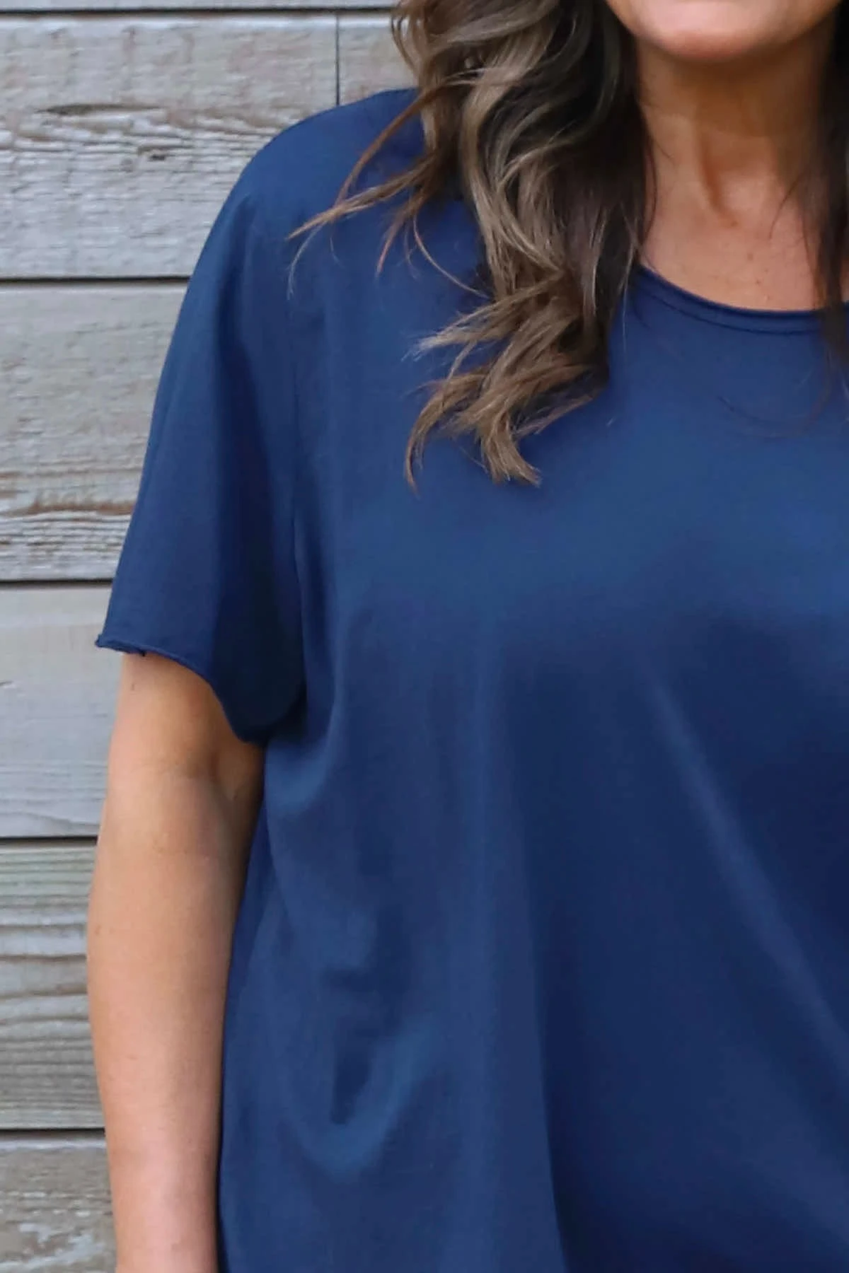 Steffani Cotton Top Navy 5 Steffani Cotton Top Navy - Image 3