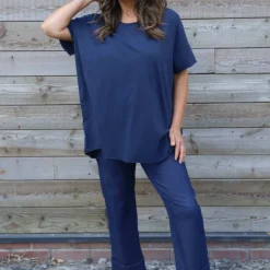 Steffani Cotton Top Navy