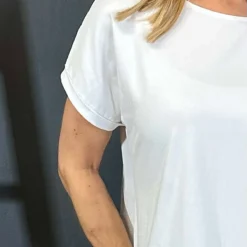 Genevieve Cotton Tee White 8 Genevieve Cotton Tee White -Kitandkaboodal Store IMG 3009 9014d18b fd64 458d 8aab d067e37d68c2