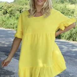 Pamber Linen Tunic Yellow -Kitandkaboodal Store IMG 3026 f3af74b5 e0b9 49b5 a3aa bffb8f0f17d4